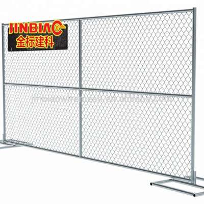 6' high x 10' long chain link portable panels be used temporary fences for construction