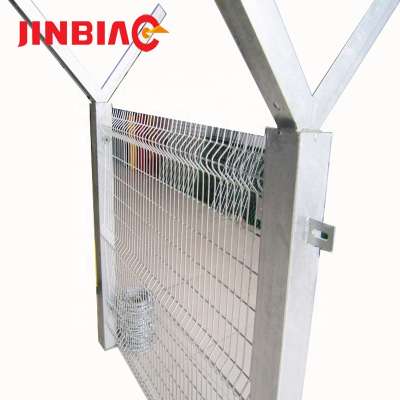 Airport fence popular products PVC coated green color airport fence Y shaped PVC coated with razor barbed wire